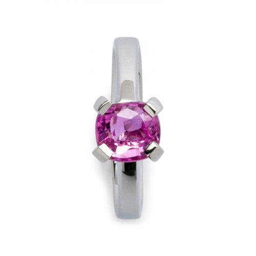 Reine bague saphir vue dessus De Gralie