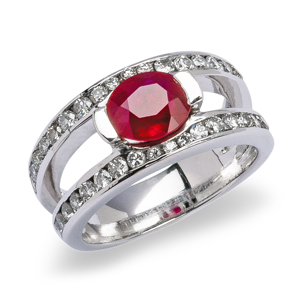 Tara Bague or rubis et diamants De Gralie