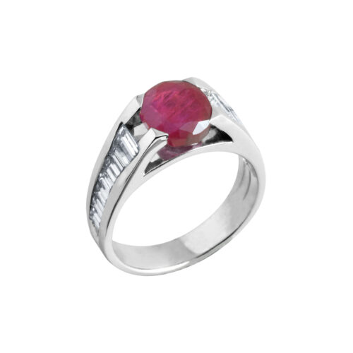 bague rubis moderne Philosophale fabriquée à Paris