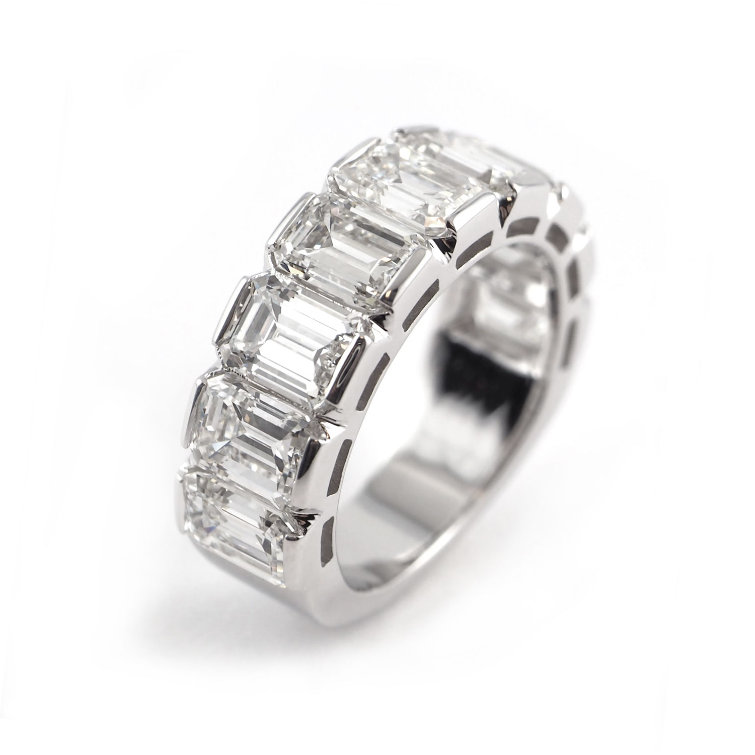 alliance diamants taille émeraude